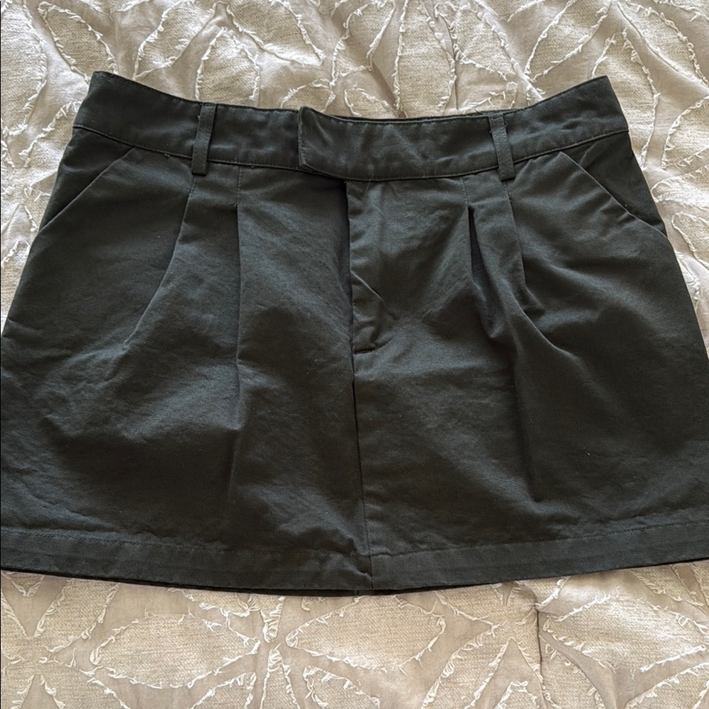 Stylish Green  Mini Skirt